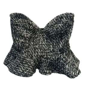 Blue Blush – Tweed Corset Top – Black/White – Size S